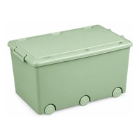 Víceúčelový box na hračky na kolečkách Tega light green