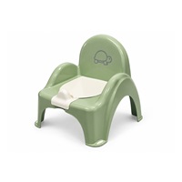 Hrající dětský nočník s poklopem Turtle light green