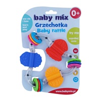 Dětské chrastítko Baby Mix barevný trojuhelník