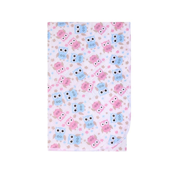 Přebalovací podložka Akuku 55x70 sovy růžovo-modré